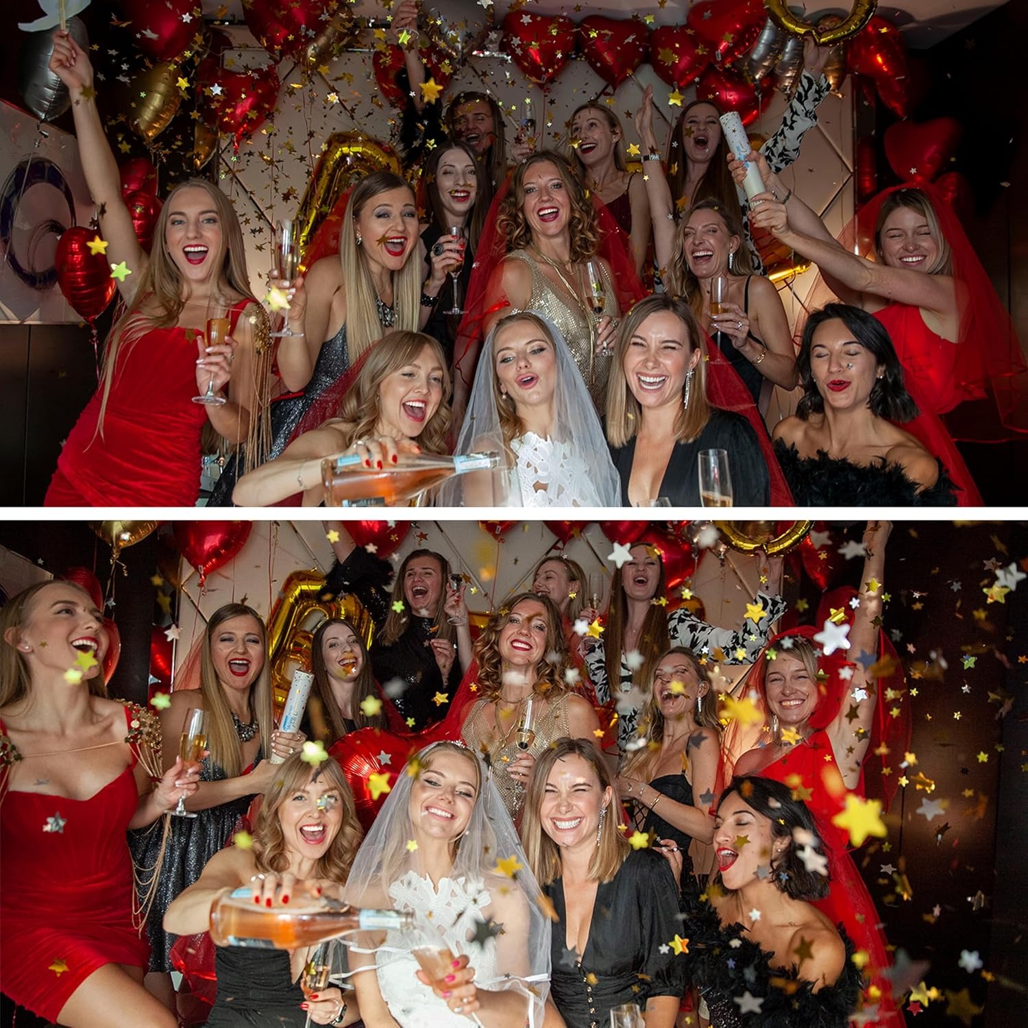 Gold Star Confetti Cannons 2 Pack: image 9