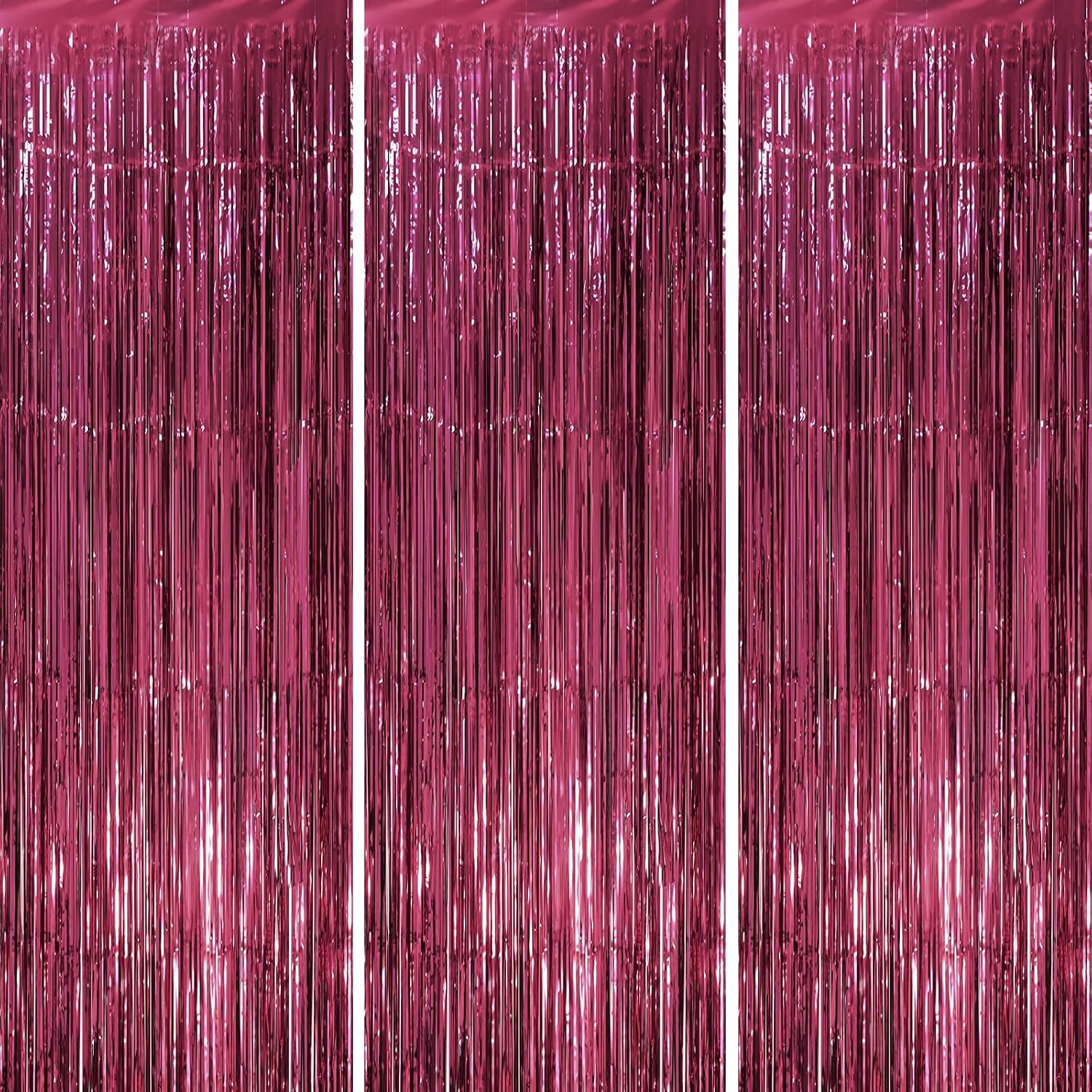 Gold Foil Fringe Curtains 3 Pack, detail view