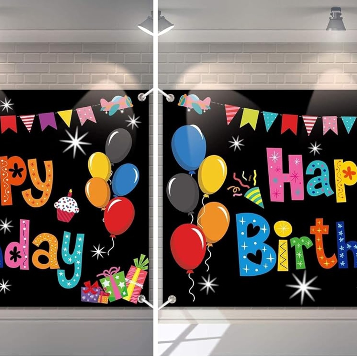 Colourful Happy Birthday Backdrop Banner: image 8