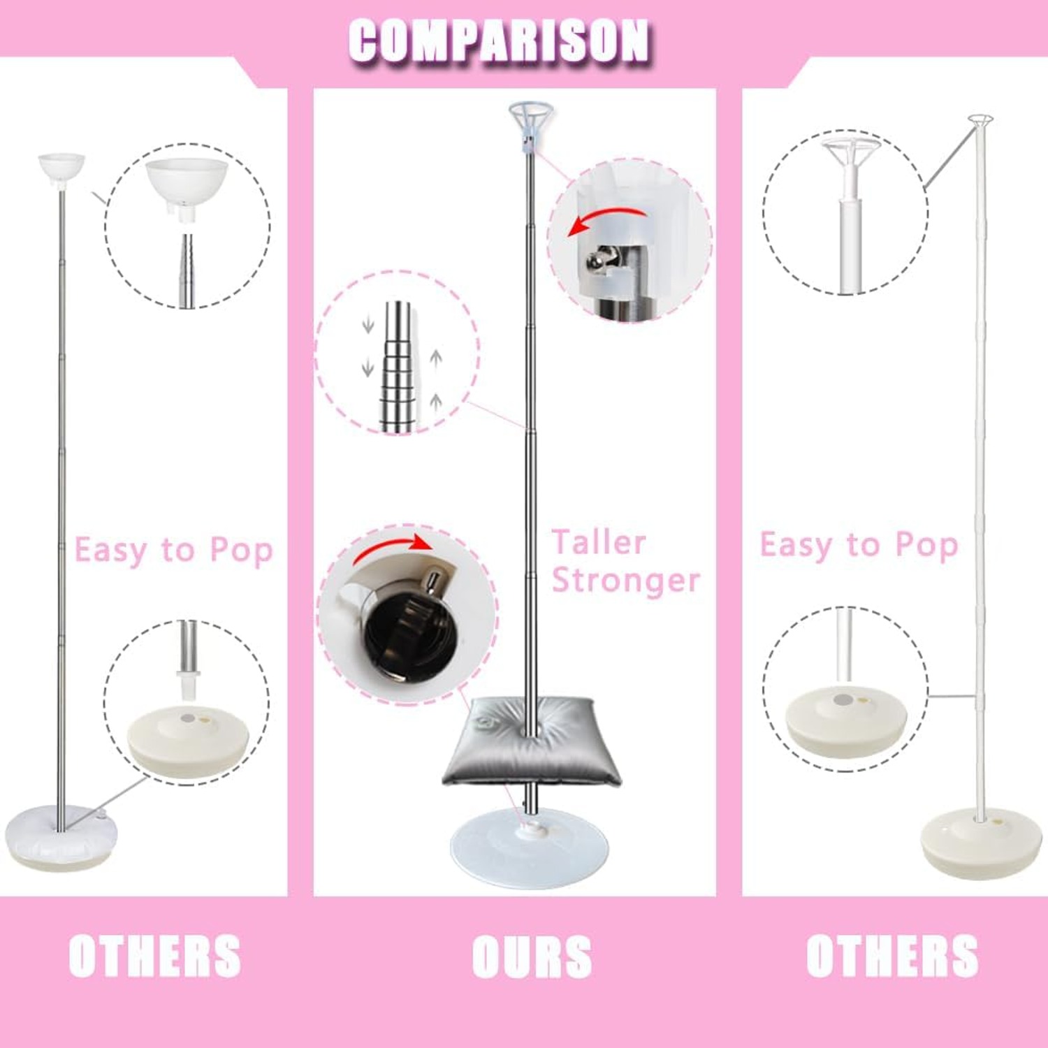 Adjustable Balloon Column Stand Set of 2