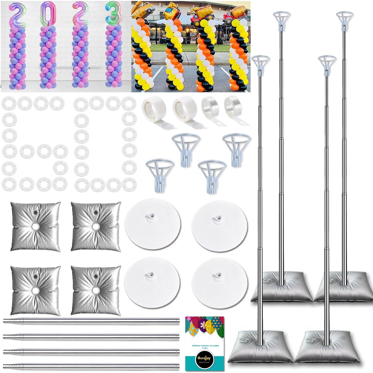 Adjustable Balloon Column Stand Set of 2: image 8