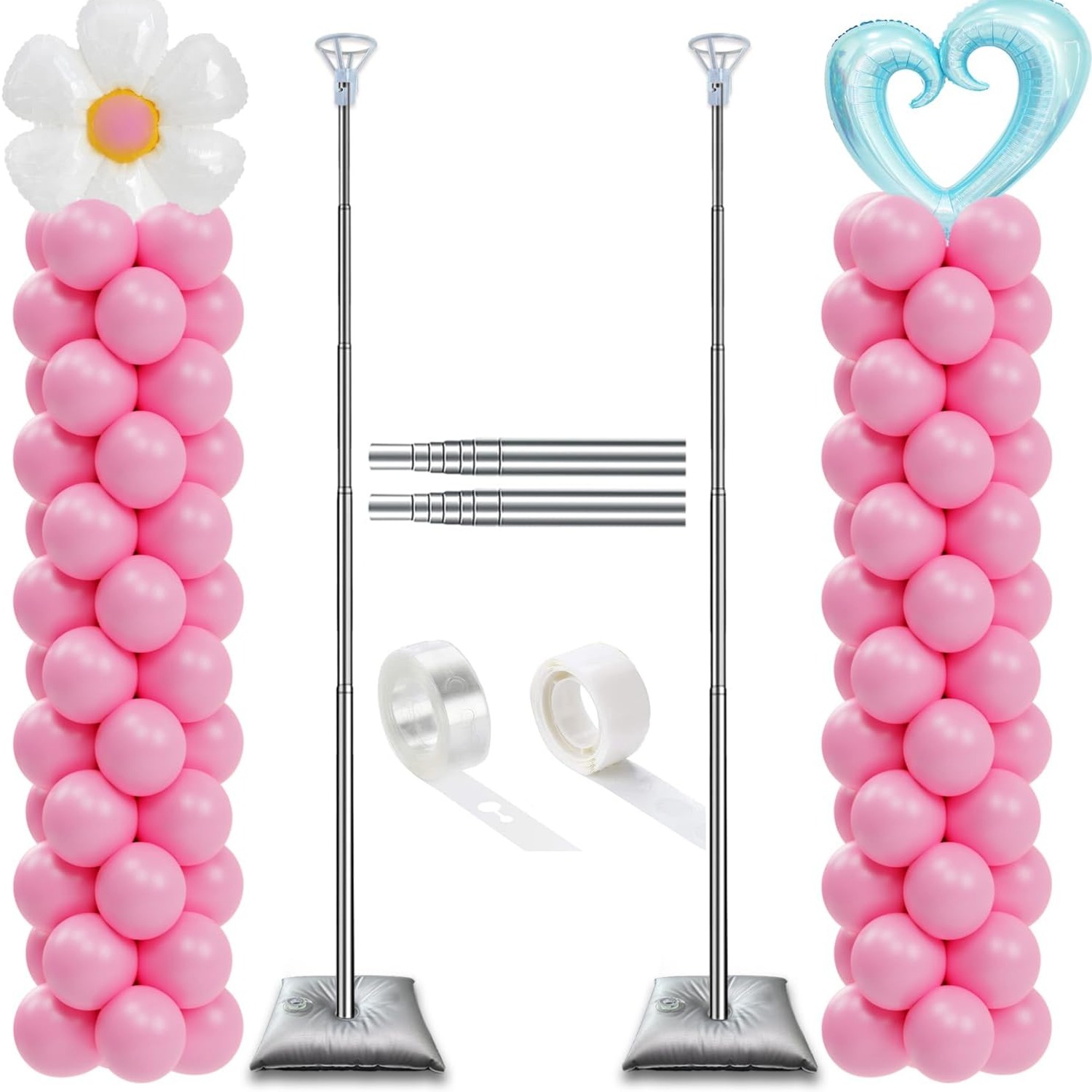 Adjustable Balloon Column Stand Set of 2