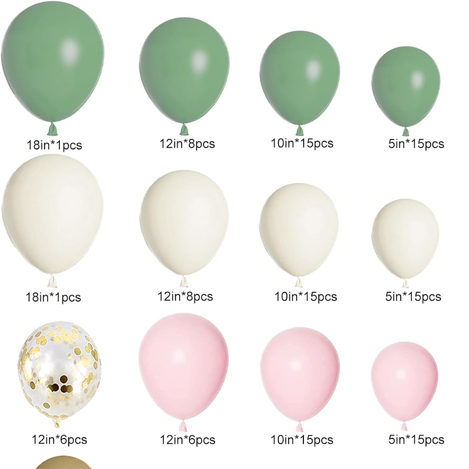 Pink and Green Balloon Garland Arch Kit: image 7