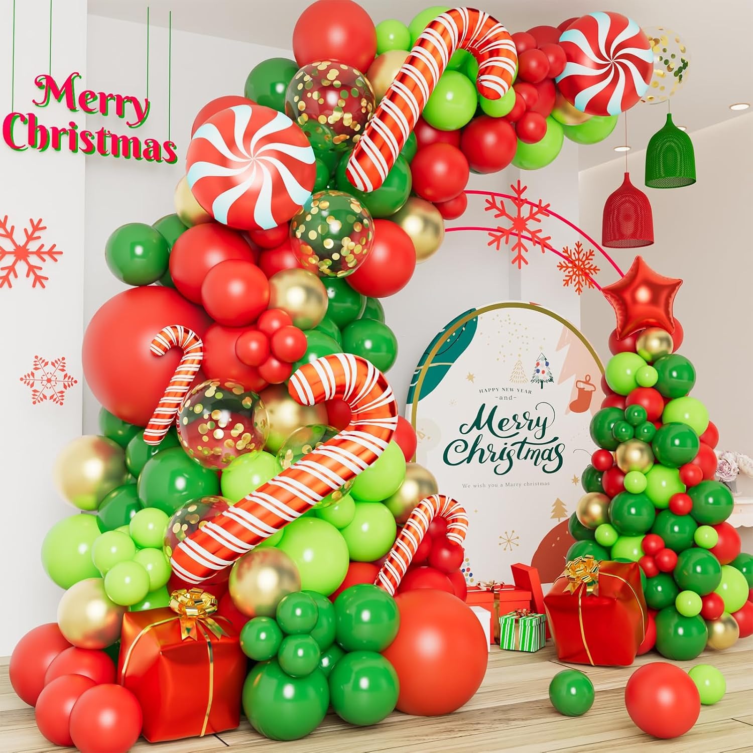 Pink and Green Balloon Garland Arch Kit: image 9