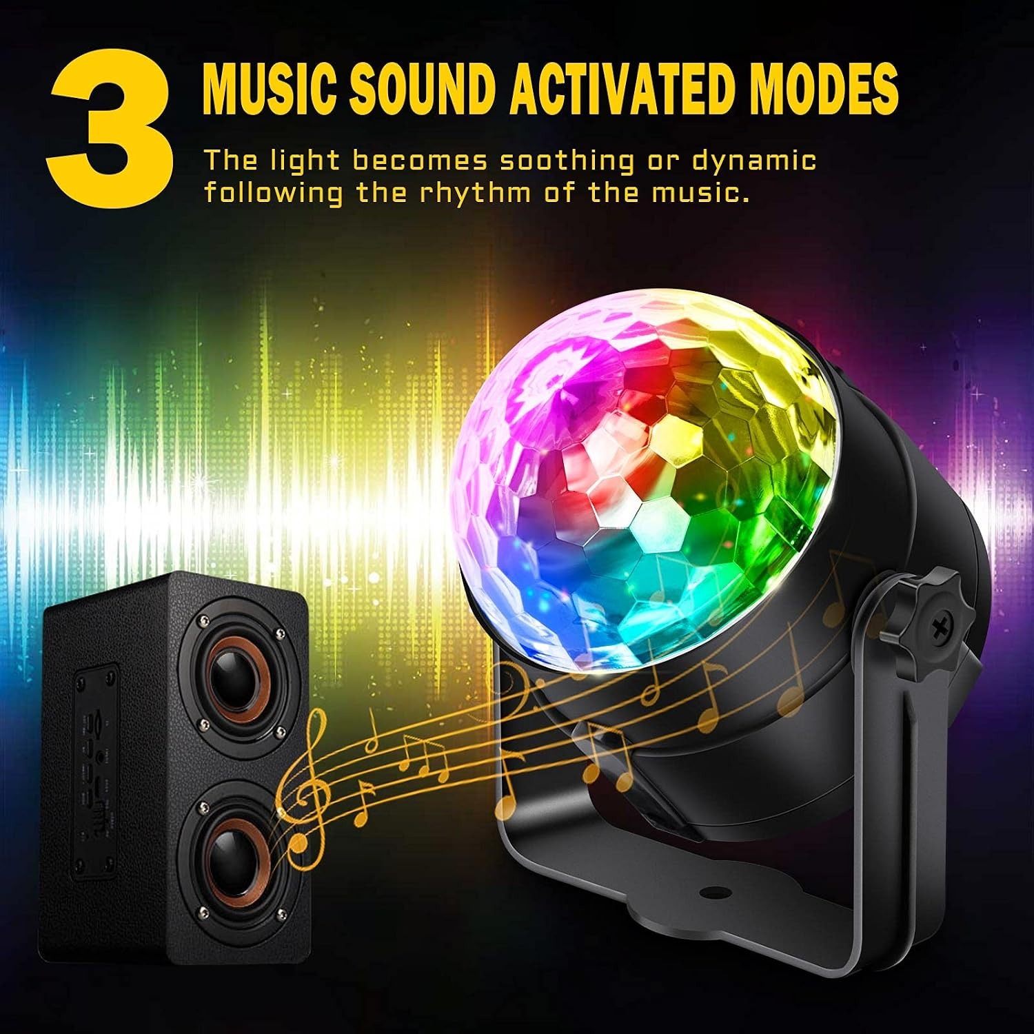 Disco Ball Party Lights 2 Pack