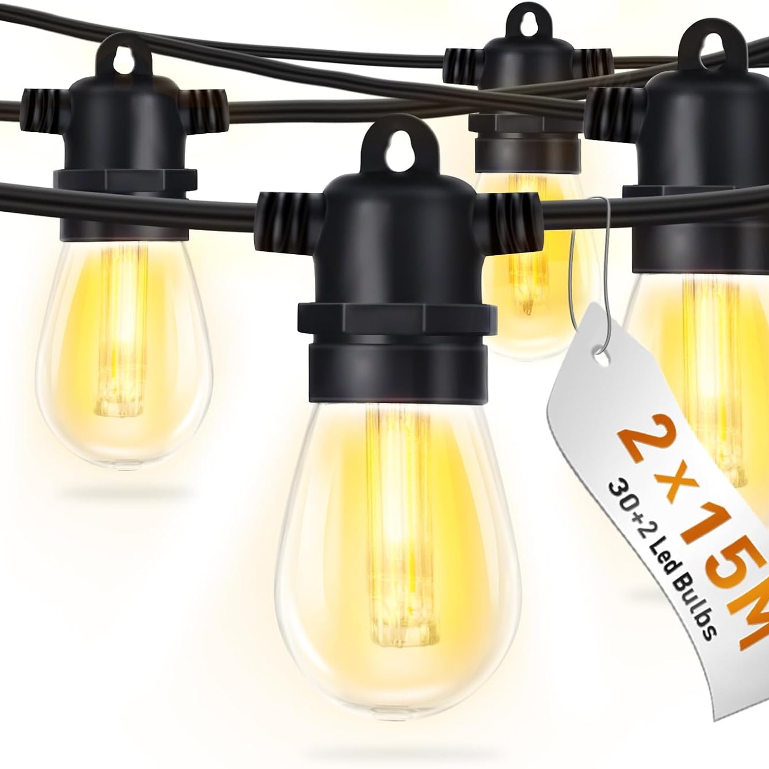 15m Warm White Festoon Lights: image 9