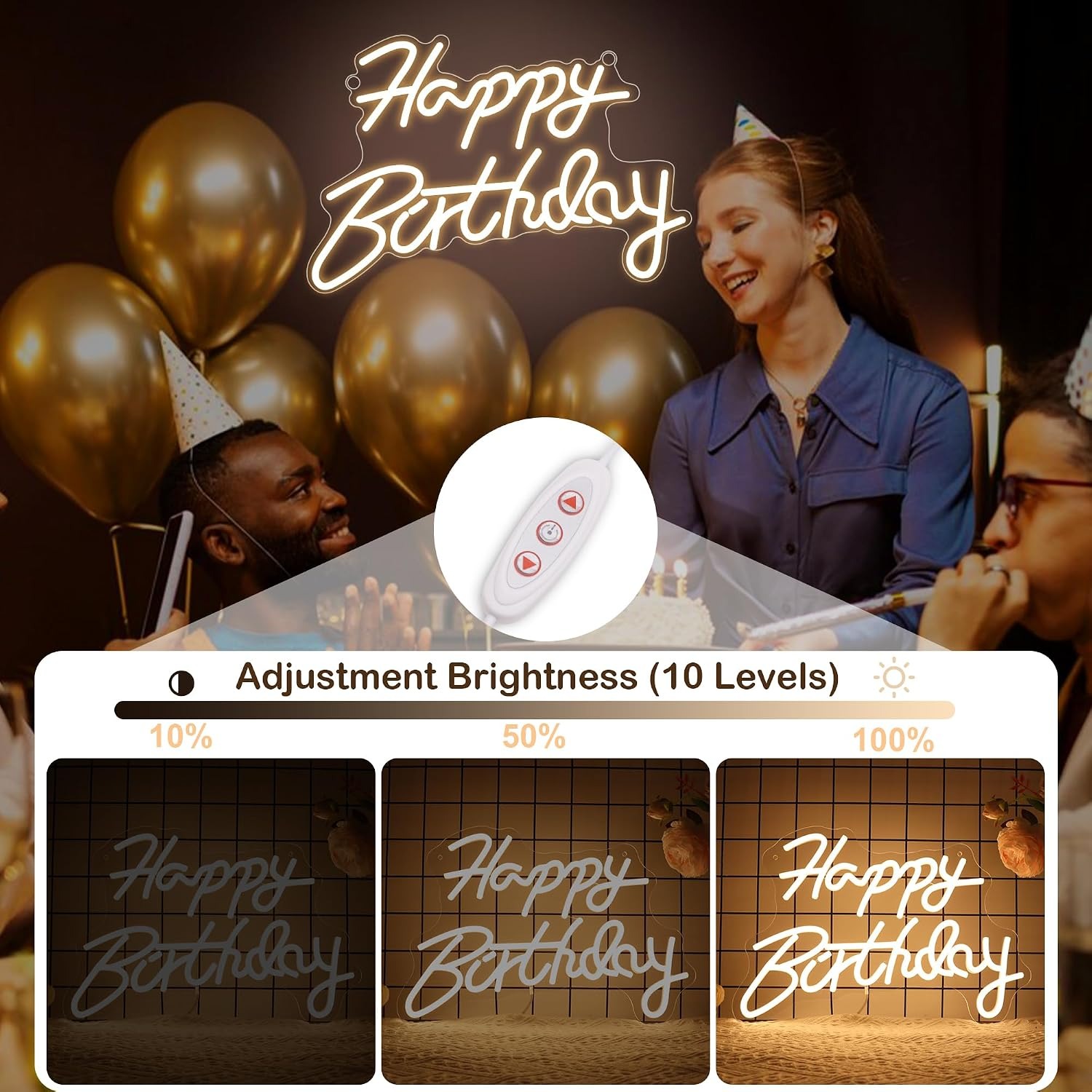 Happy Birthday Neon Sign