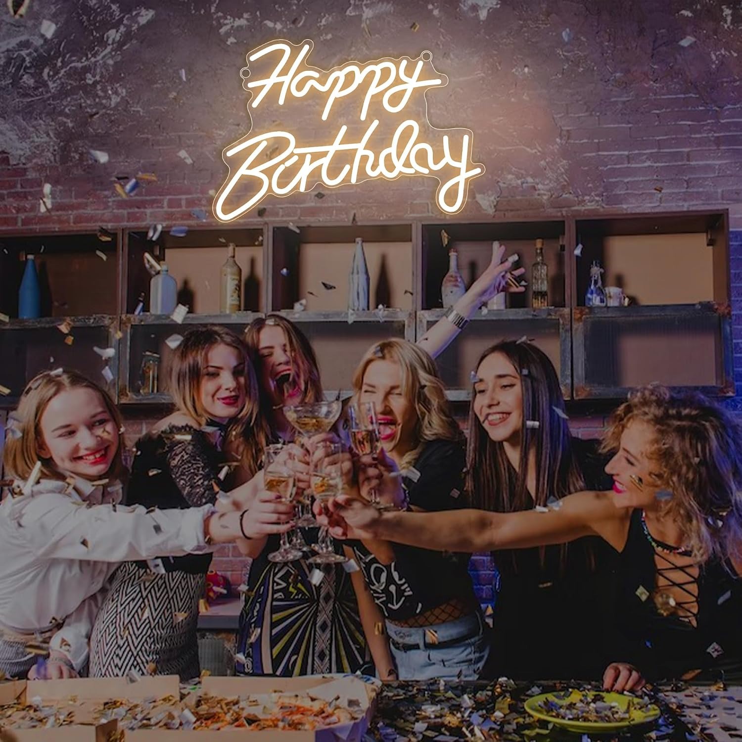 Happy Birthday Neon Sign