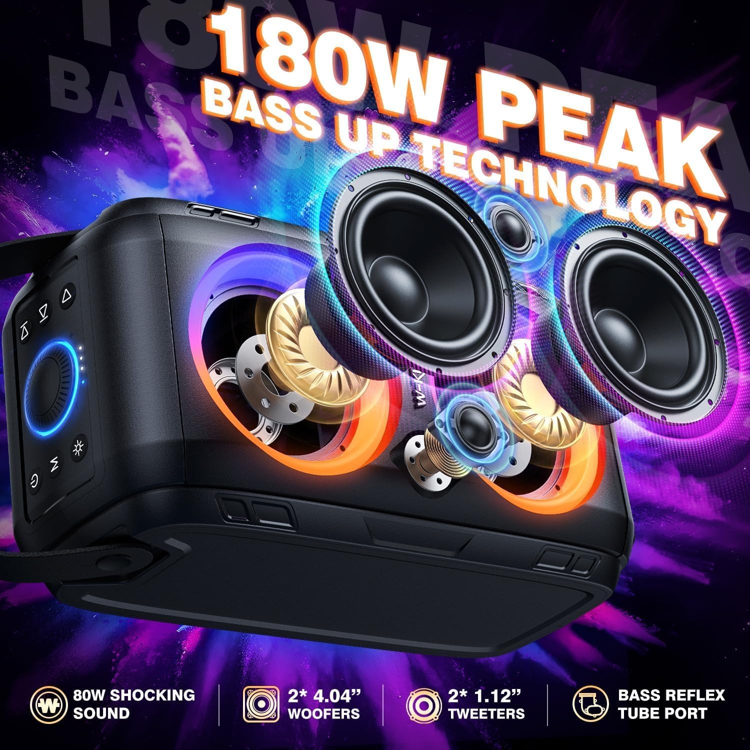 T9-2 Bluetooth Party Speaker: image 2