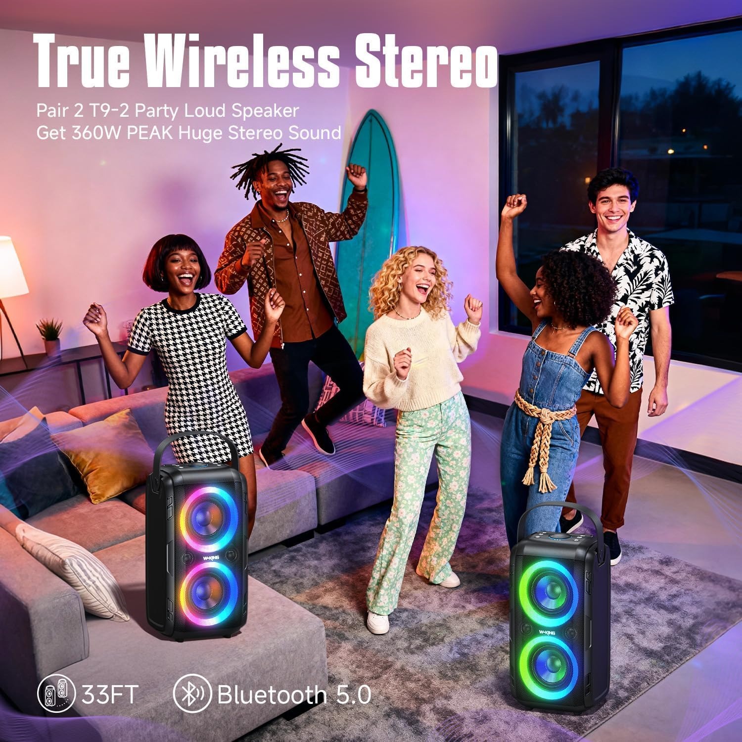 T9-2 Bluetooth Party Speaker: image 4