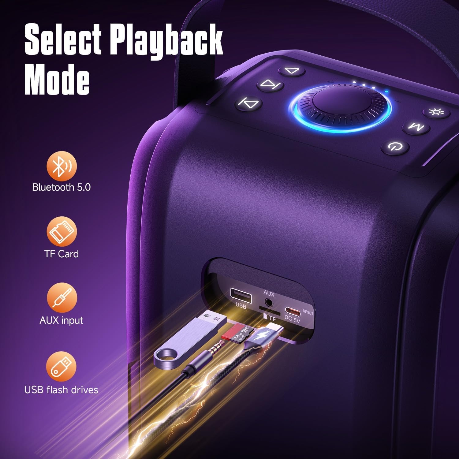 T9-2 Bluetooth Party Speaker: image 6