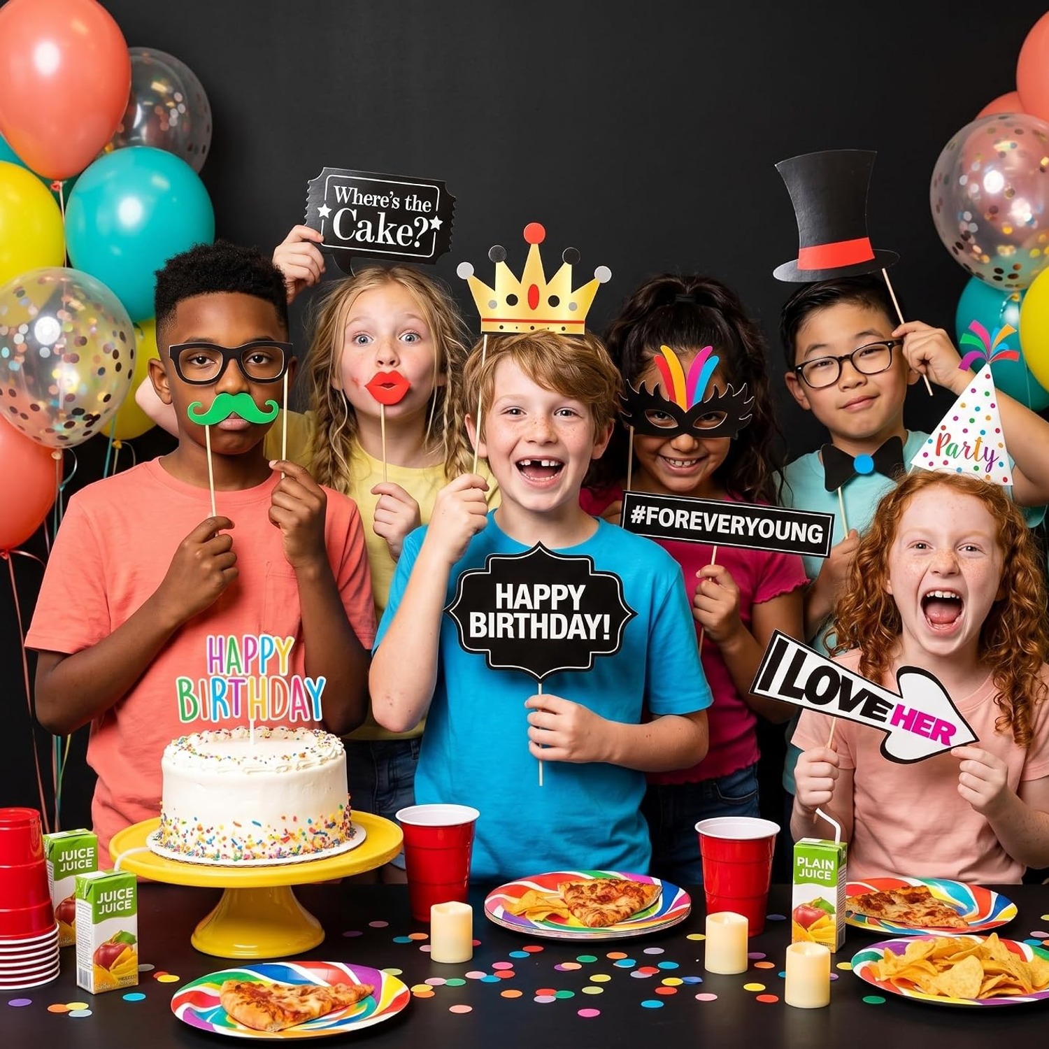 Birthday Photo Booth Props Set