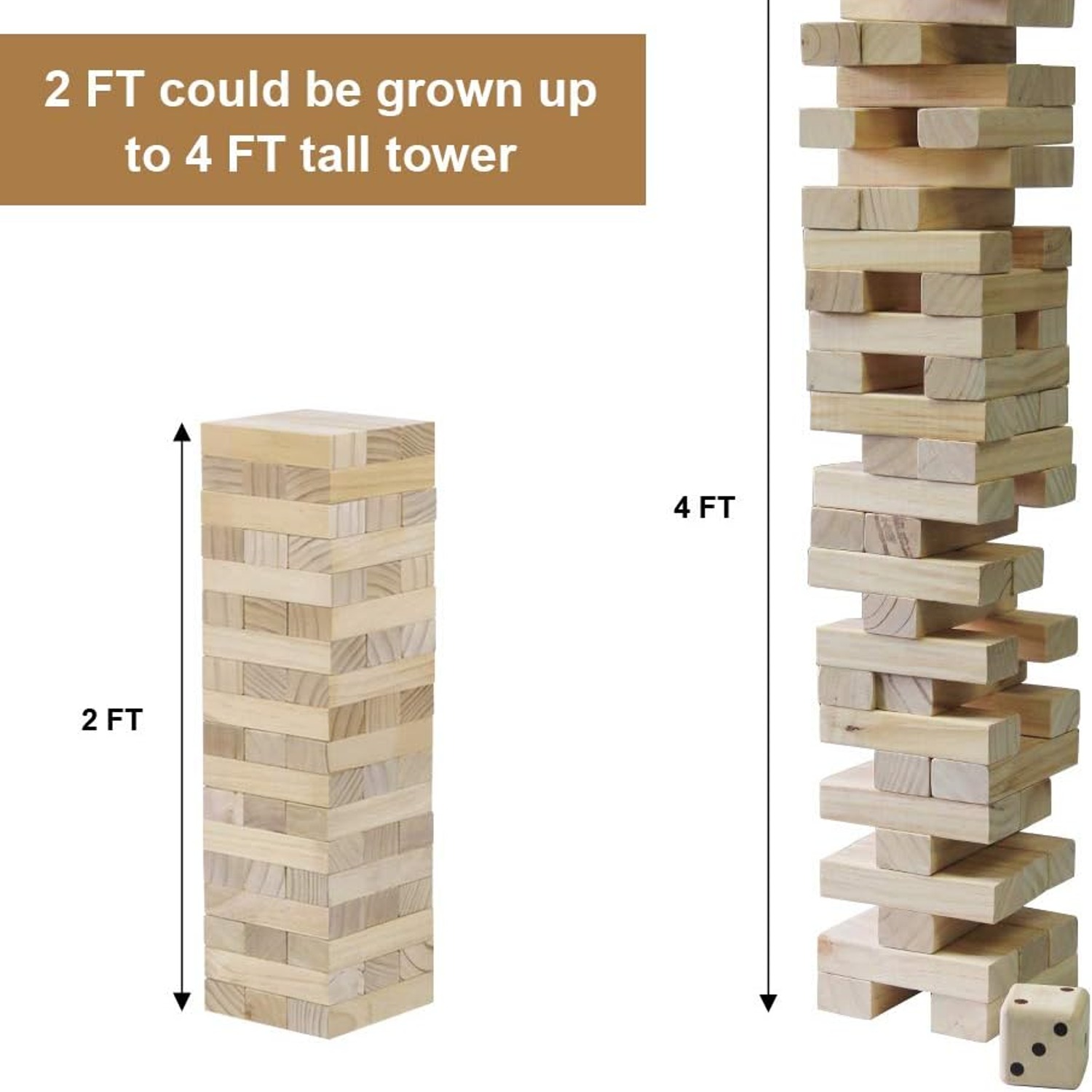 54-Piece Giant Tumble Tower