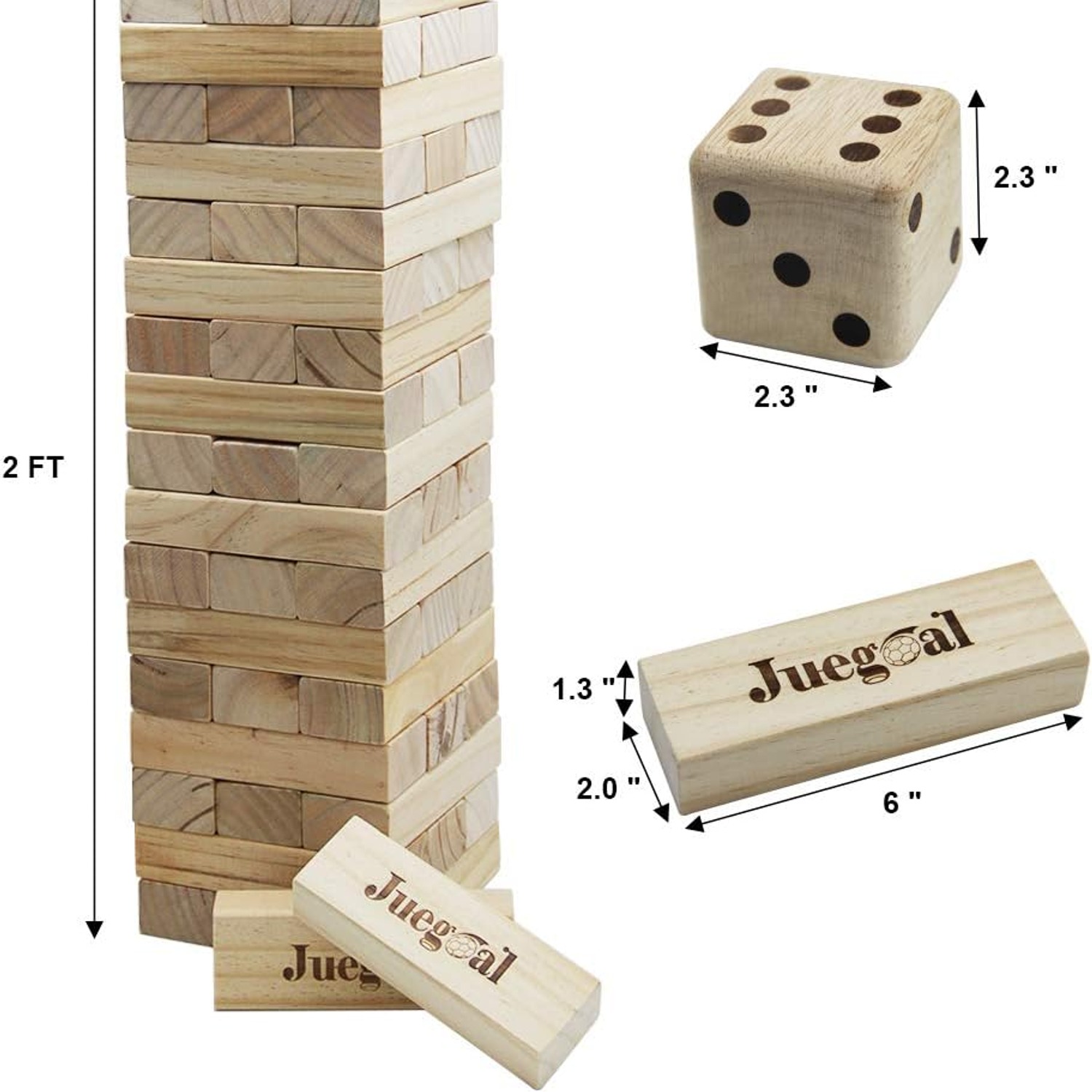 54-Piece Giant Tumble Tower