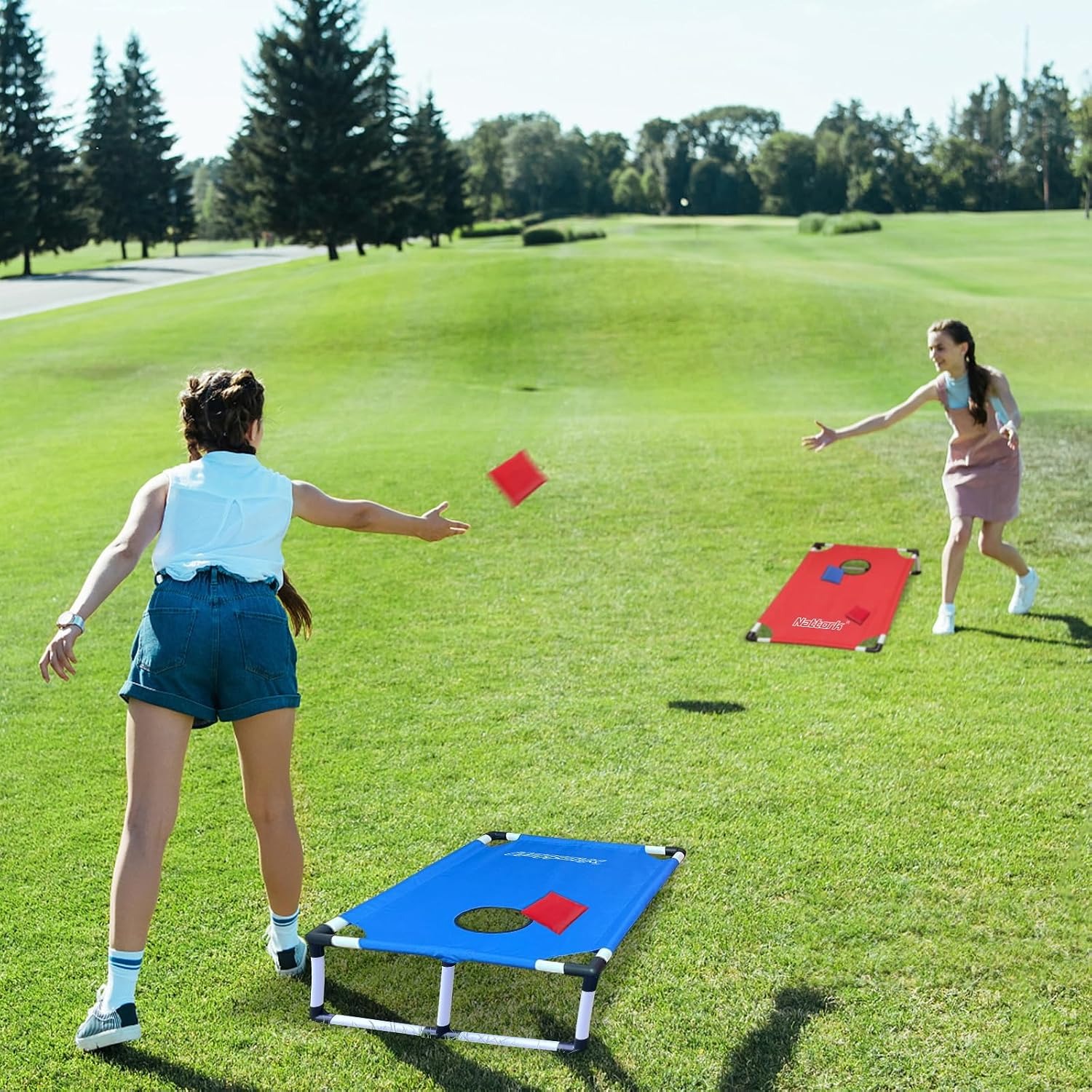 Portable Cornhole Set