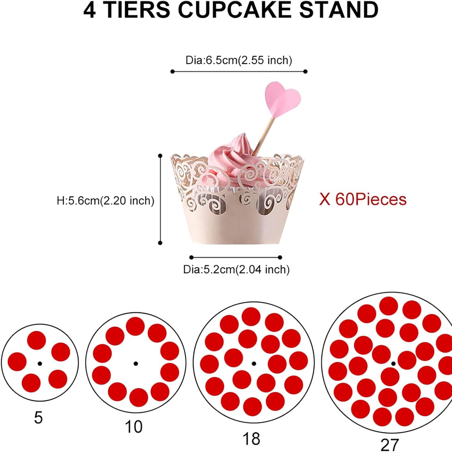 Four-Tier Acrylic Cupcake Stand