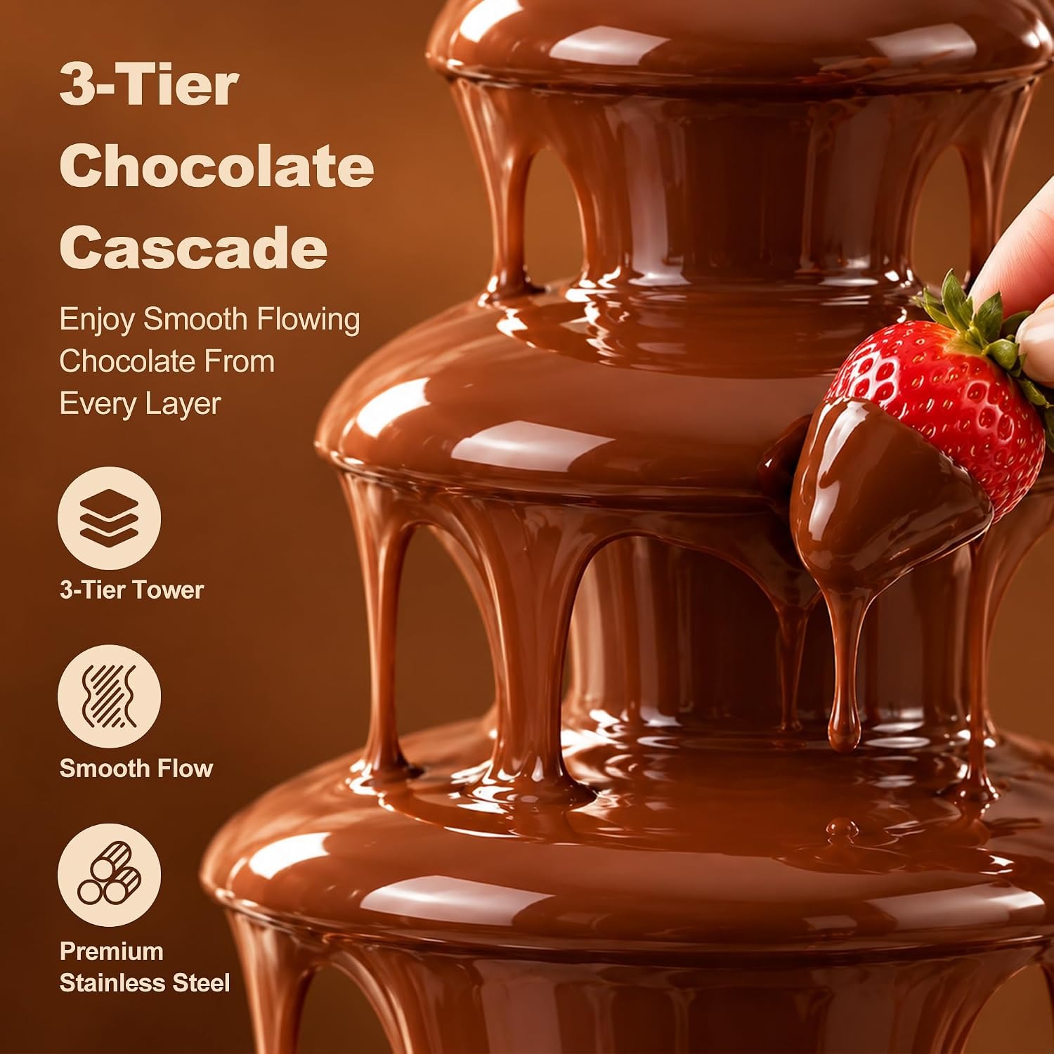 3 Tier Chocolate Fountain