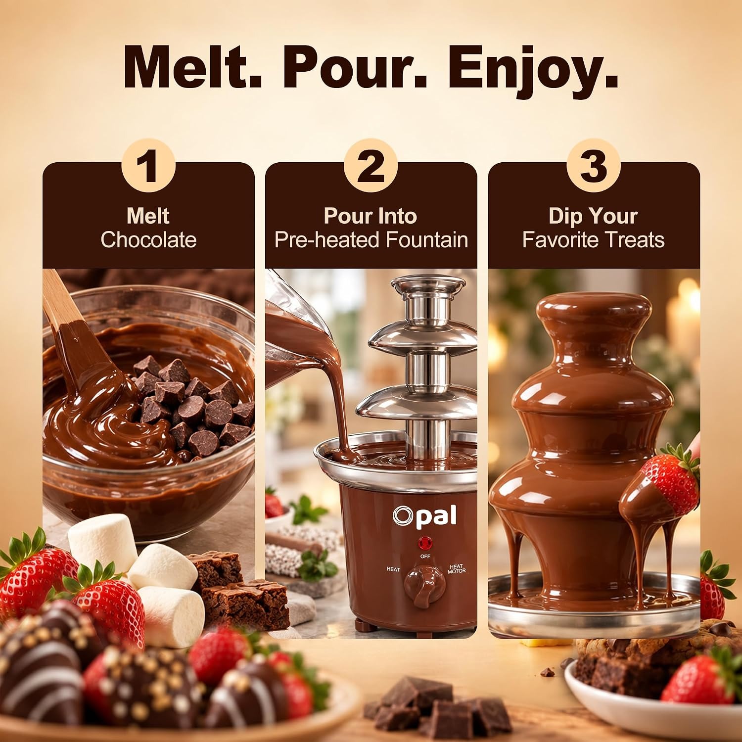 3 Tier Chocolate Fountain