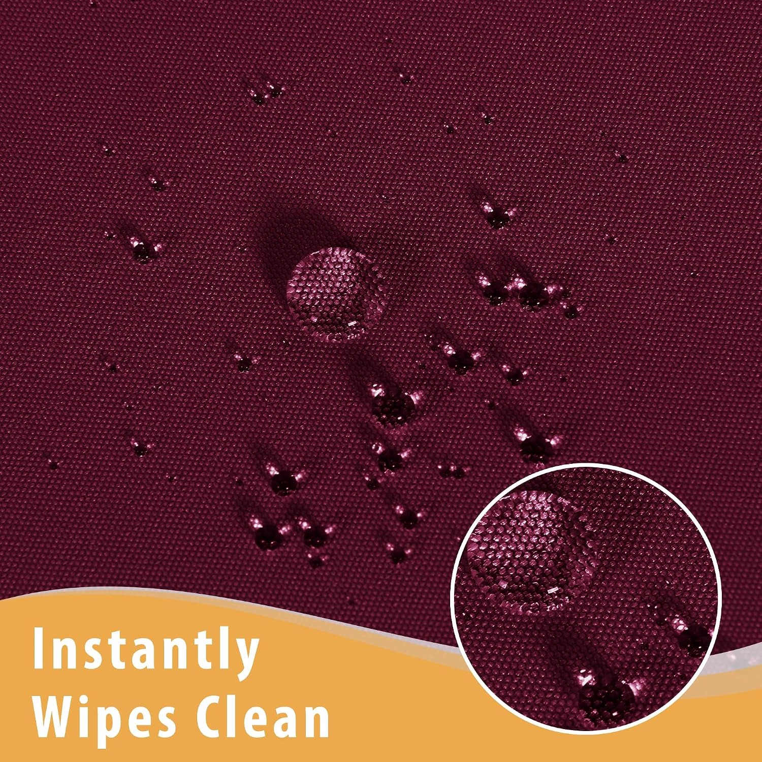 Burgundy 6ft Fitted Table Covers, 2 Pack: image 3