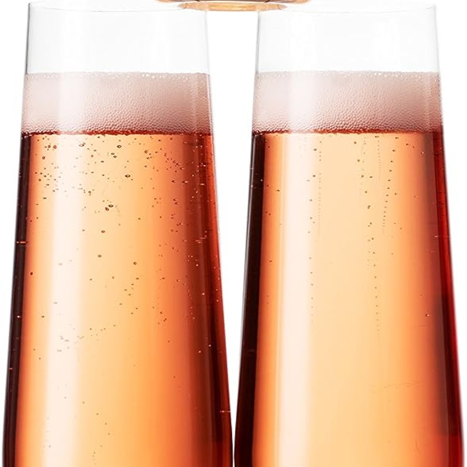 24 Pack Stemless Plastic Champagne Flutes